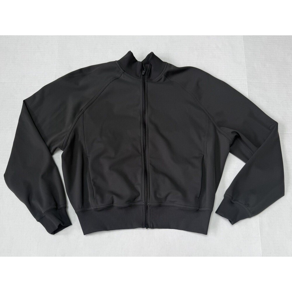 Lululemon Jacket Women 6 Gray Wunder Train Full Zip Bomber Travel Gym